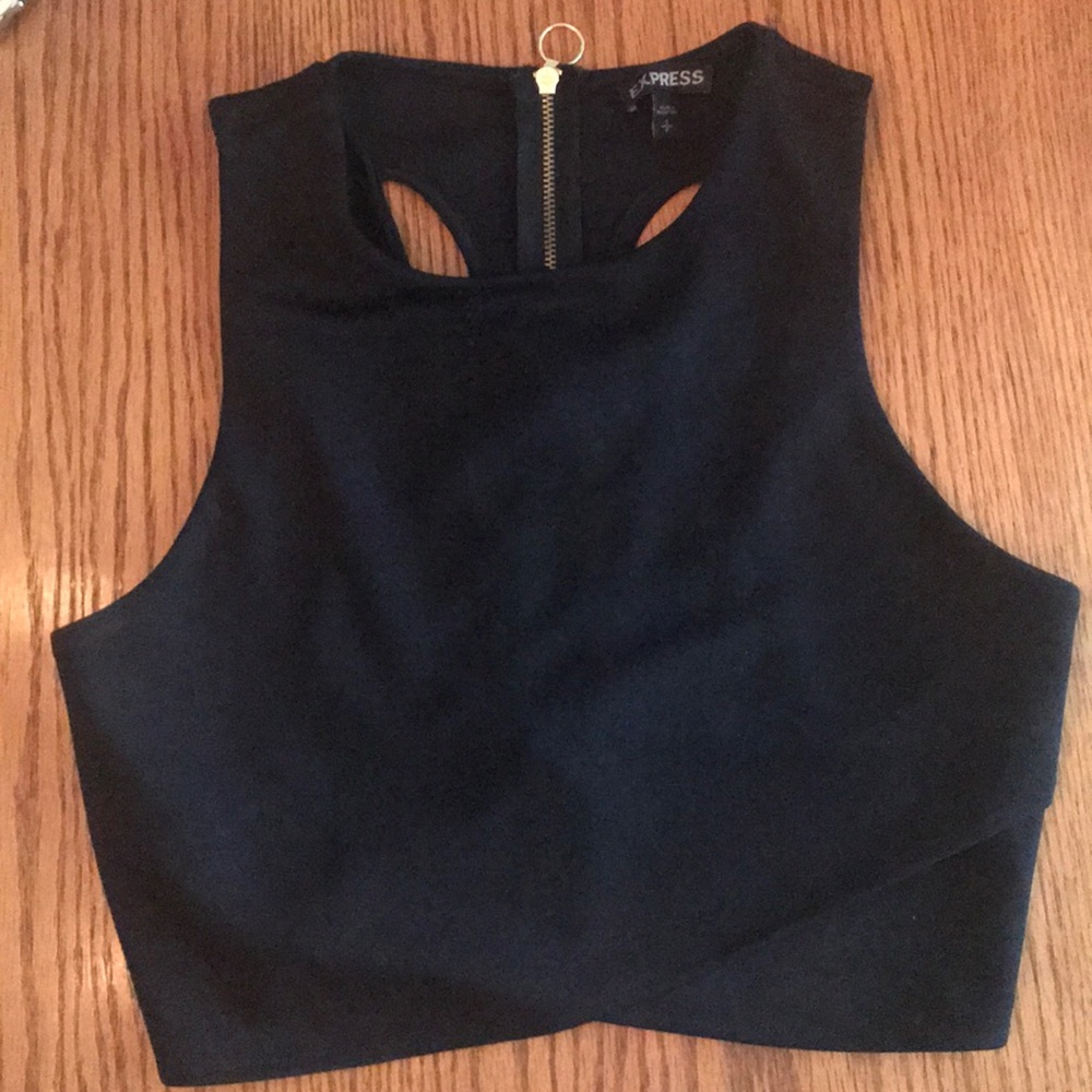 Black Express Crop Top